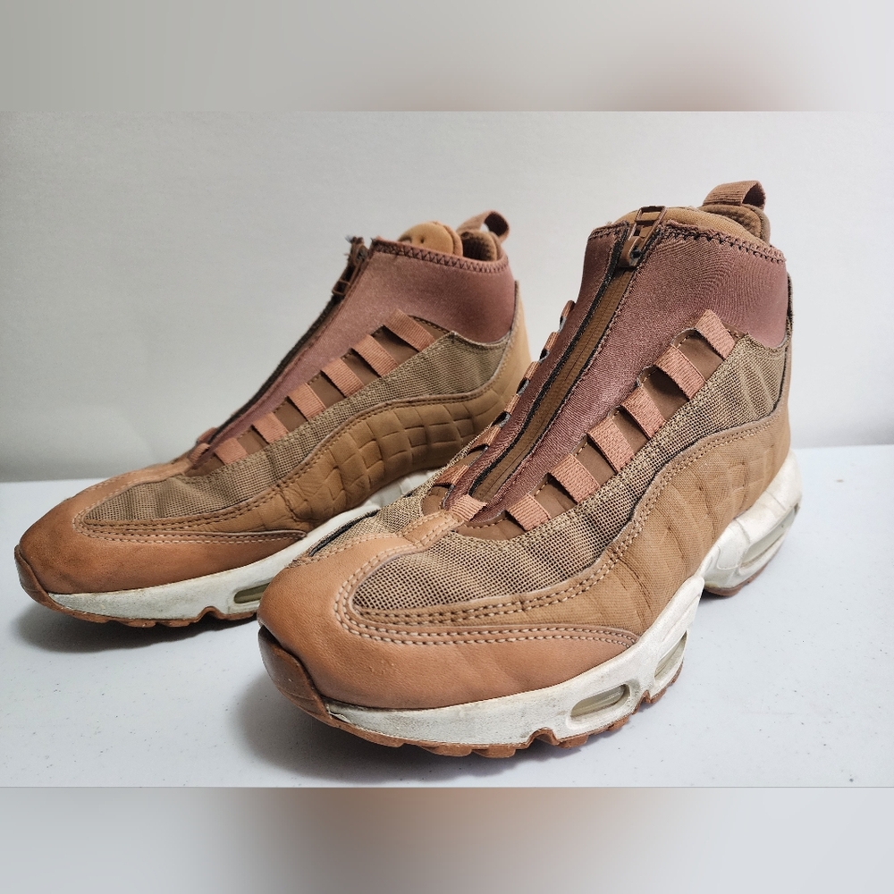 Men's Tan High-Top Sneakers